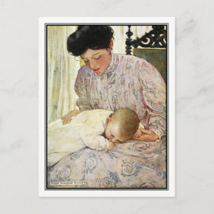 Vintage Mutter und Baby von Jessie Willcox Smith Postkarte
