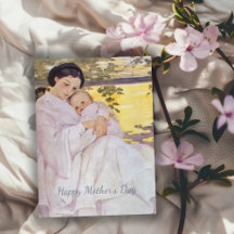 Vintage Mutter- und Babytageskarte