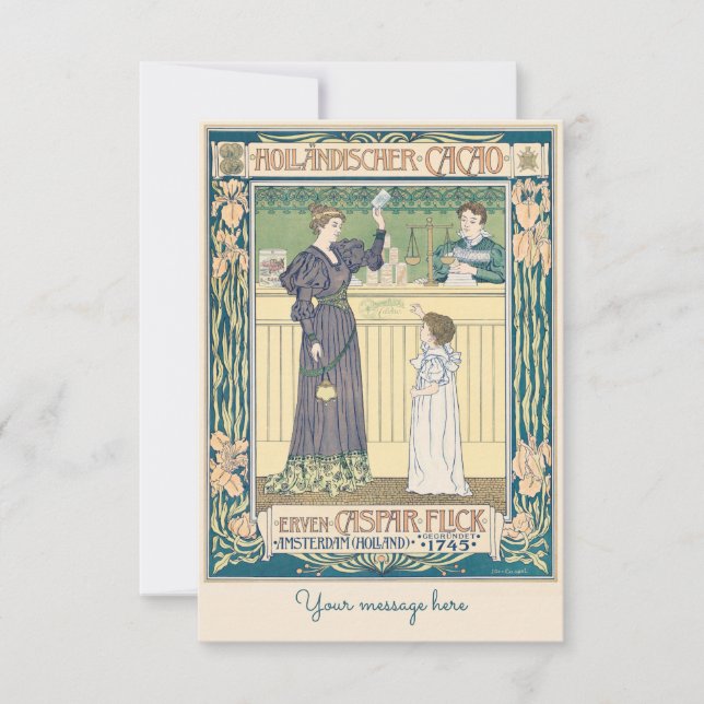 Vintage Mutter und Mama - Muttertag Dankeskarte (Vorderseite)