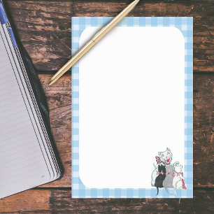 Vintage Mutterkatze Drei Kätzchen Pink Bogen Post-it Klebezettel