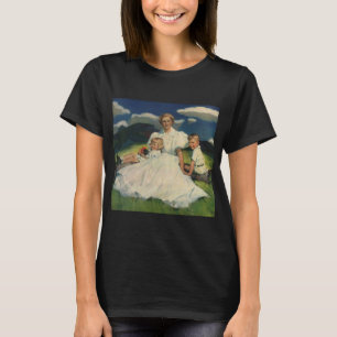 Vintage Muttertag, Mutter mit Kindern T-Shirt