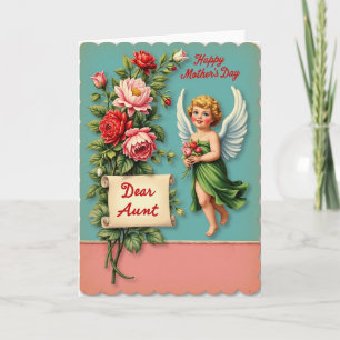 Vintage Muttertags-Engelskind Karte