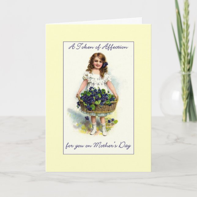 Vintage Muttertagskarte Karte (Vorderseite)