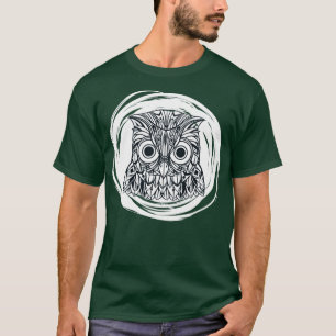 Vintage Nacht Eule Vogel Eule T-Shirt