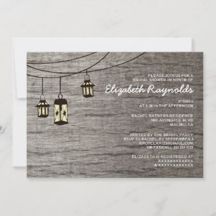 Vintage Nachtlicht Bridal Dusche Einladungen