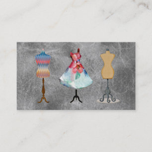 Vintage Näherin Visitenkarte