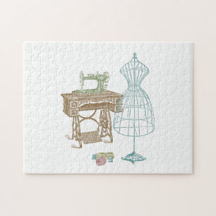 Vintage NähIllustration zum Dressmaker Kit