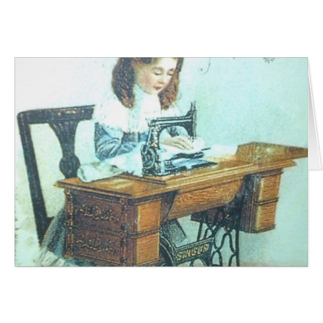 Vintage Nähmaschine (Vorderseite (Horizontal))