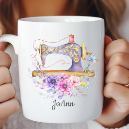 Vintage Nähmaschine Kaffeetasse