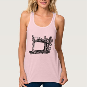 Vintage Nähmaschine Tank Top