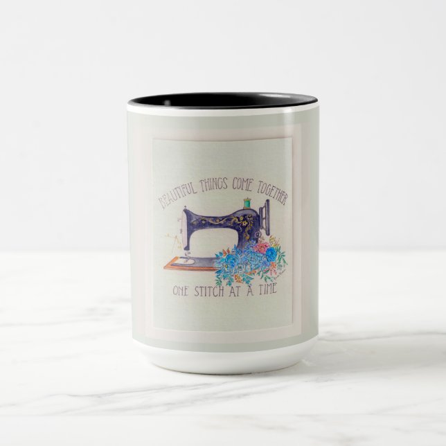 Vintage Nähmaschine Tasse (Zentrum)