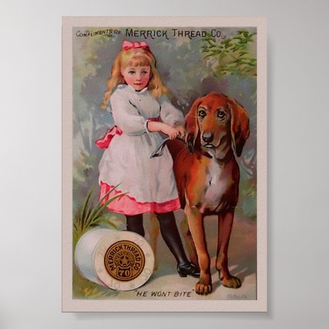 Vintage Nähmaske Poster (Vorne)
