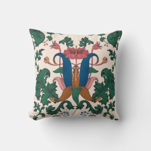Vintage nahtlose Blumenmuster. Jugendstilflora Kissen