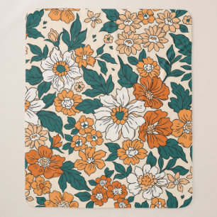 Vintage nahtlose Blumenmuster. Liberty-Stil Sherpadecke