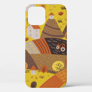 Vintage nahtlose Herbstlandschaft Case-Mate iPhone Hülle