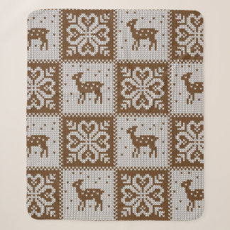 Vintage, nahtlose Ziermuster Sherpadecke