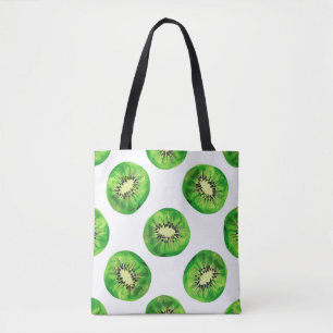 vintage Nahtloses Muster Kiwi-Illustration Handzei Tasche
