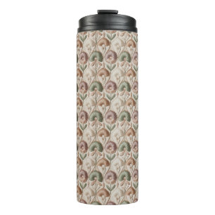 Vintage Nahtloses Muster Thermosbecher