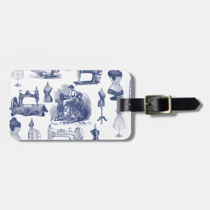 Vintage Nähtoile Gepäckanhänger