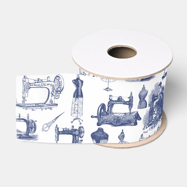 Vintage Nähtoile Ripsband (Spule)