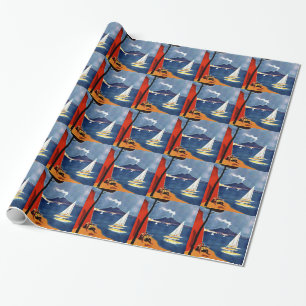Vintage Napoli Liebe Romantik Geschenkpapier