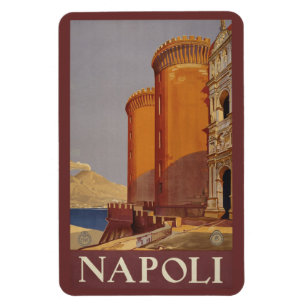 Vintage Napoli Neapel Italien Magnet