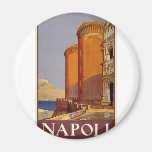 Vintage Napoli-Reise Magnet