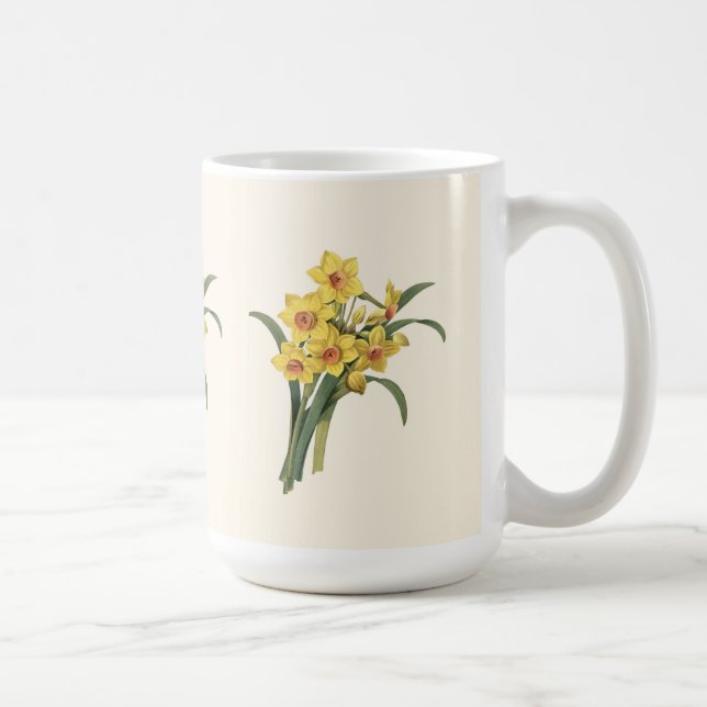 Vintage Narzissen-Tasse Kaffeetasse (Rechts)
