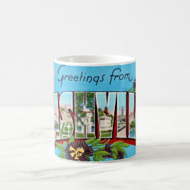 Vintage Nashville Postkarten-Tasse Kaffeetasse