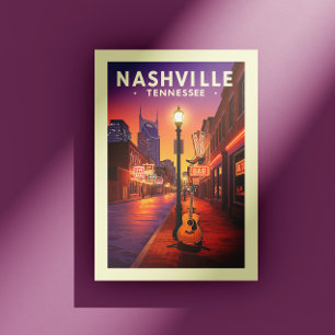 Vintage Nashville Tennessee Postkarte
