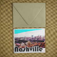 Vintage Nashville Tennessee Stadtansicht