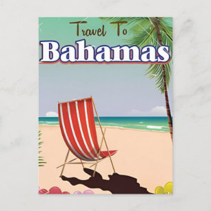 Vintage Nassau Bahamas karibische Urlaub Postkarte