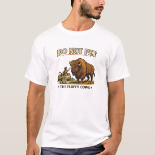 Vintage Nationalpark Humor Bison Wildtier Illustra T-Shirt