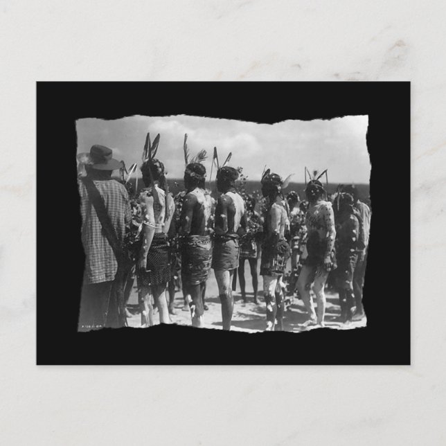 Vintage Native American Apache Fest Postkarte (Vorderseite)
