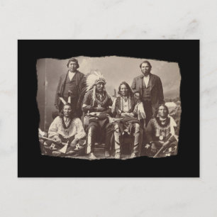 Vintage Native American Bannock Postkarte