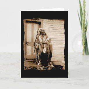 Vintage Native American Big Tobacco, ein Tanzsaal Karte