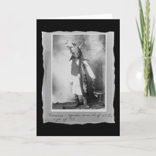 Vintage Native American Geronimo Apache Karte