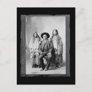 Vintage Native American Geronimo Postkarte