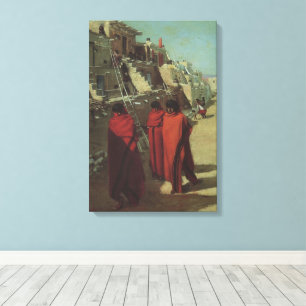 Vintage Native American, Hopi Pueblo von Louis Aki Leinwanddruck