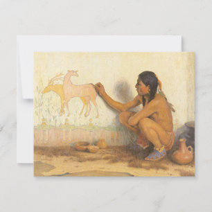 Vintage Native American, Indian Artist von Couse