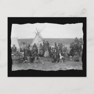 Vintage Native American Paiute Postkarte