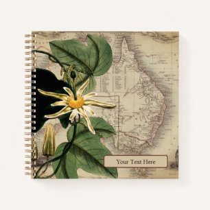 Vintage Native Passionsfrucht Notizbuch