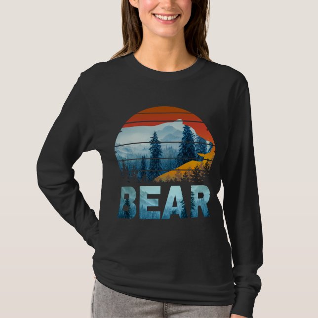 VINTAGE NATUR WILDWALDWÄLDER T-Shirt (Vorderseite)