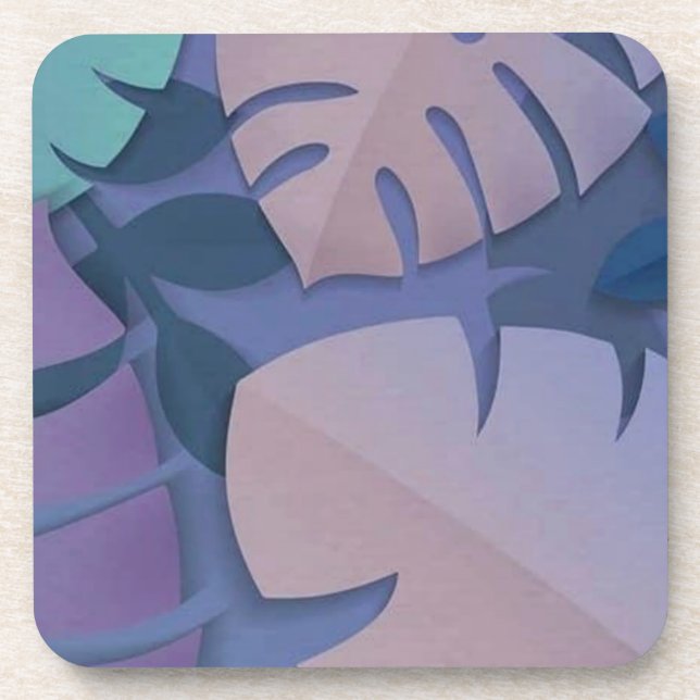 Vintage Naturfarbe Getränkeuntersetzer (Vorderseite)