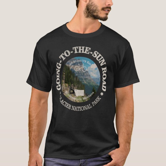 Vintage Naturlandschaft - Radwanderweg Campi T-Shirt (Vorderseite)