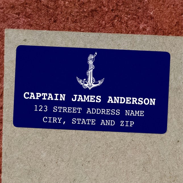 Vintage Nautical Anchor Rope Boat Name (Von Creator hochgeladen)