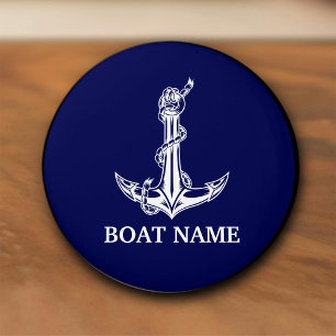 Vintage Nautical Anchor Rope Boat Name Keramikknauf