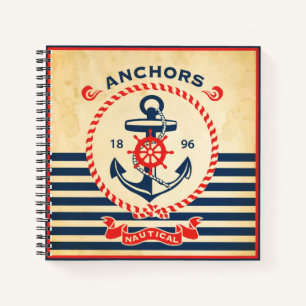Vintage nautisches Poster Notizbuch