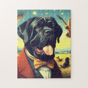Vintage neapolitanische Mastiff-Malerei