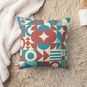 Vintage neogeometrische Bauhausstil-Memphis Kissen